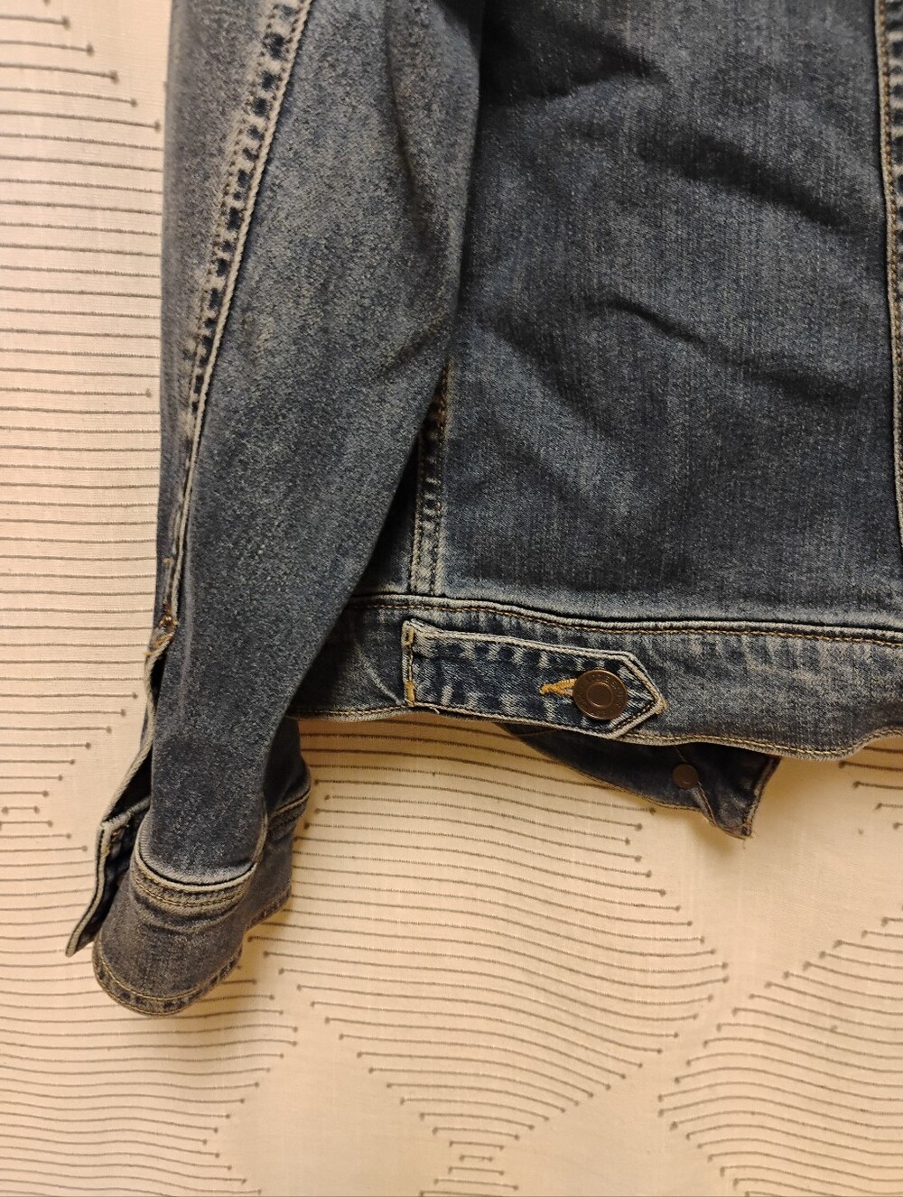 Eddie Bauer Stretch Blue Denim Jacket Woman's Large Tencel Rayon Soft - Picture 5 of 8